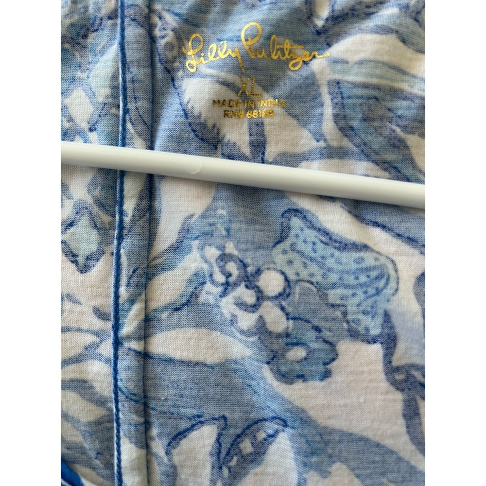 New Lilly Pulitzer Lela Henley Tank Dress Breathable Resort Vibrant Size XL - Picture 5 of 6